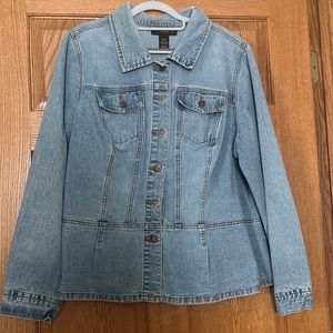 Venezia women’s Jean jacket.  Like new.